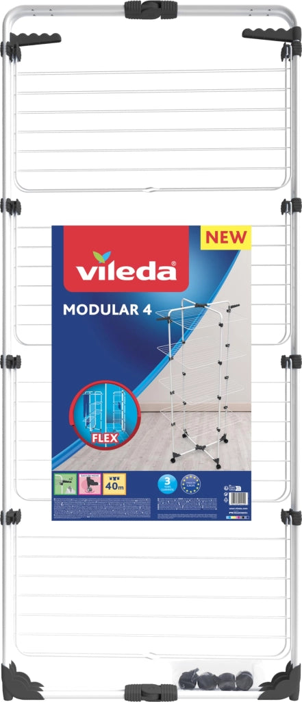 Stendino Modular 4 Gimi Vileda Acciaio Verniciato 40 m