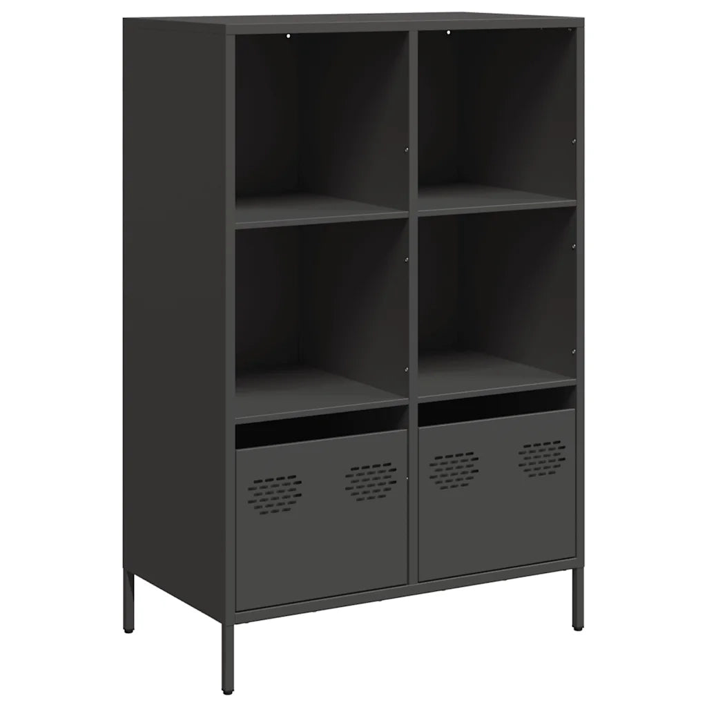 Credenza Nera 68x39x103,5 cm in Acciaio 851382