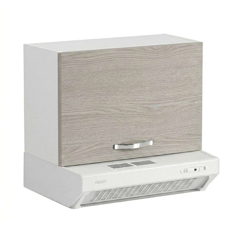 MOBILE SOPRACAPPA PER CUCINE COMPONIBILI L.60 x P.32 x H.49. - col. bianco  - LINEA AZZURRA