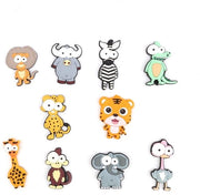 Pacco di 10 magneti per frigorifero, magneti 3D cartoon, magneti divertenti, per frigorifero, lavagna, educazione per bambini, casa, aula