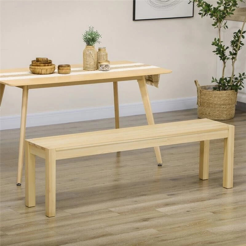 PANCA DA TAVOLO IN LEGNO DI PINO PER 3 PERSONE, 150LX33X45 CM, COLOR LEGNO