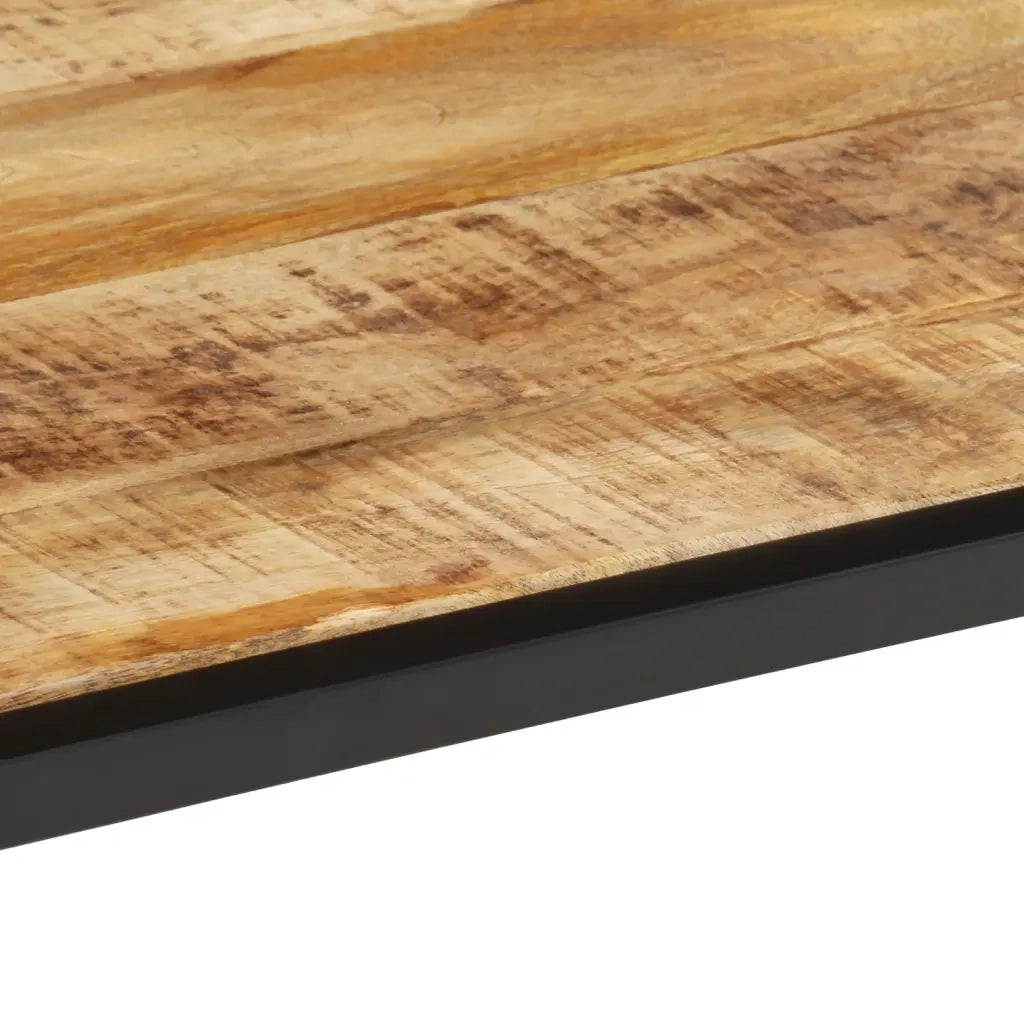Tavolino da Salotto 55x55x45 cm Legno Massello di Mango Grezzo 374068