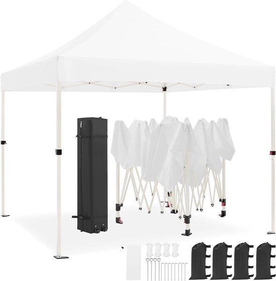 Pavilione in Vela Acquaparante 3x3m – Altezza Regolabile con Protezione UV e Accessori Inclusi