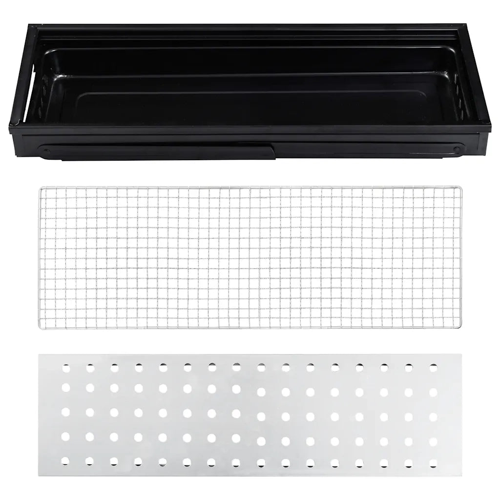 Griglia Barbecue da Campeggio Portatile 60x22,5x33cm 46610