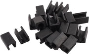 Copricapelli in plastica per gambe di tavolo, tubi copritubo 10mm diametro, 20 pz, nero - Protezione per gambe di tavolo