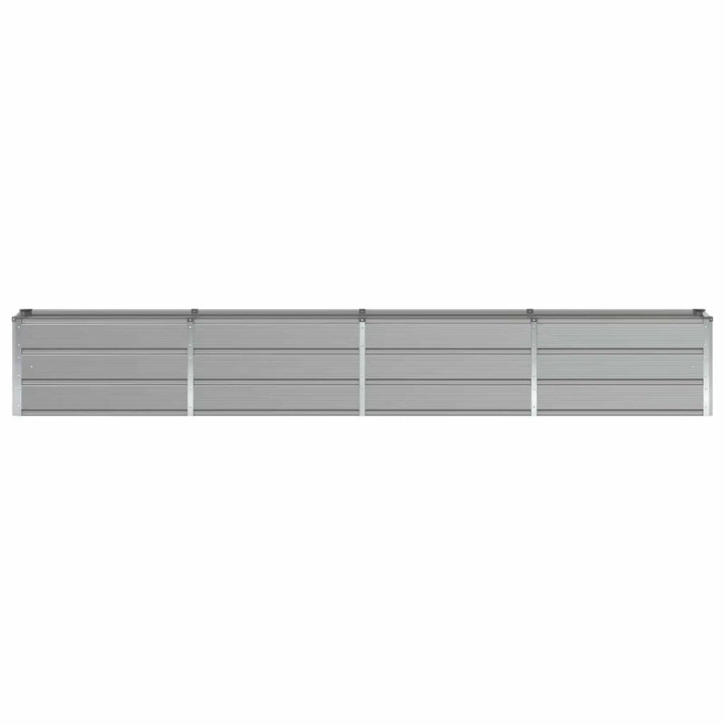 Fioriera | Cassetta per fiori | Vaso Grigio chiaro 320 x 40 x 45 cm Acciaio