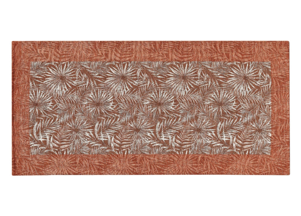 Tappeto Passatoia Cucina Corsia Retro Antiscivolo Disegno Malesia By Suardi - 55x80 - Ruggine