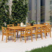 Sedie da Pranzo da Esterni 8 pz in Legno Massello di Acacia cod mxl 16514