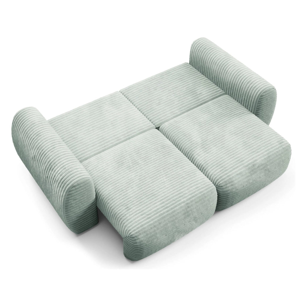 Golgi, Divano Letto 2 Posti Contenitore, 266x121 cm Verde Chiaro