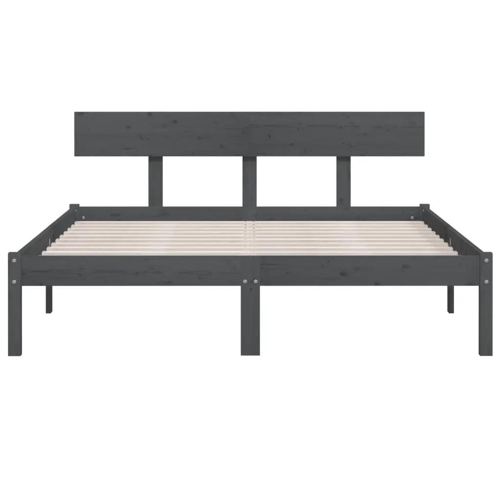 Giroletto Grigio in Legno Massello di Pino 200x200 cm 810169