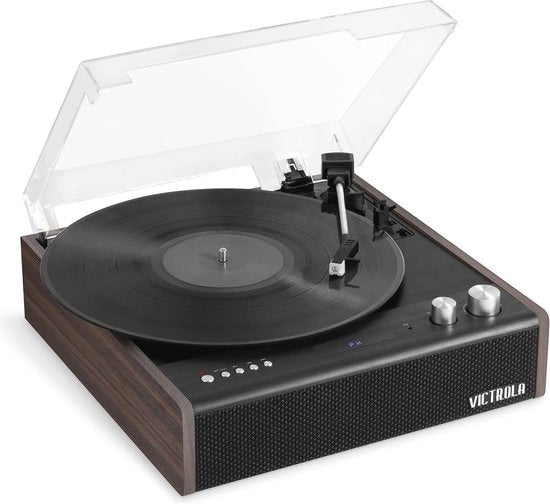 Platenspeler Bluetooth con tre velocità e caricatura sostituibile - Espresso