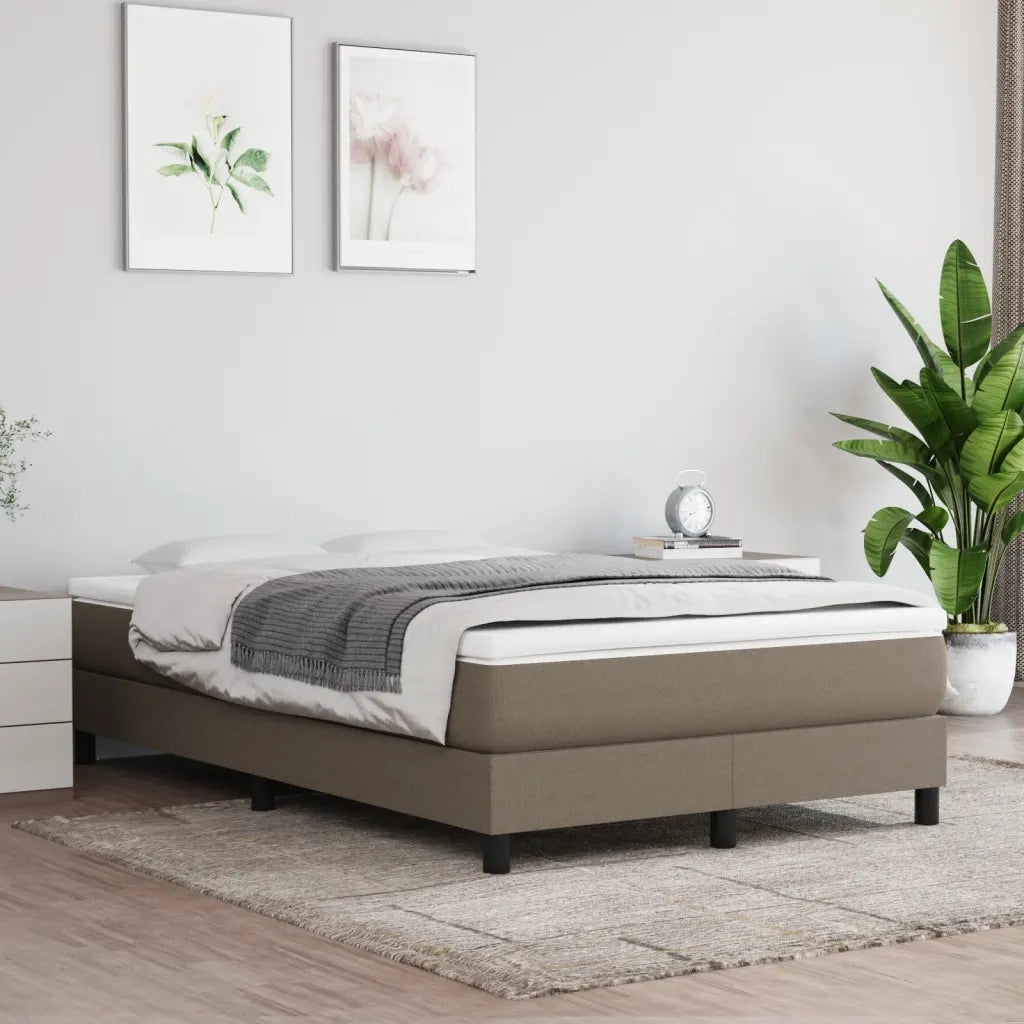 Giroletto a Molle con Materasso Tortora 120x190 cm in Tessuto 3269661