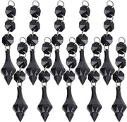 Sostegno per lampada da soffitto - Set da 10 pezzi - Decorazione con cristalli - Ornamento in acrilico - Arredamento domestico - Lunghezza 10 cm - Avvertenza di sicurezza - Decorazione per lampada da soffitto