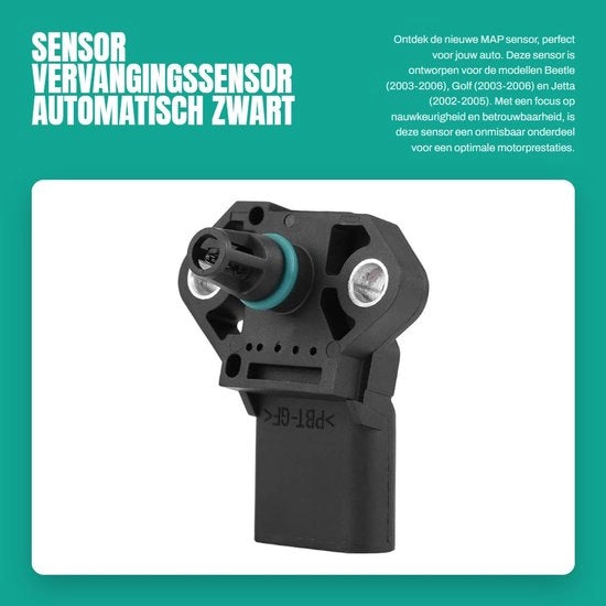 Sensore di massa per auto - Adatto a BEETTA/Golf/JETTA - Materiale plastico - Peso 27 g - Codici OE 038906051B/0281002399/1136735 - Nuovo - Sensore di massa dell'aria