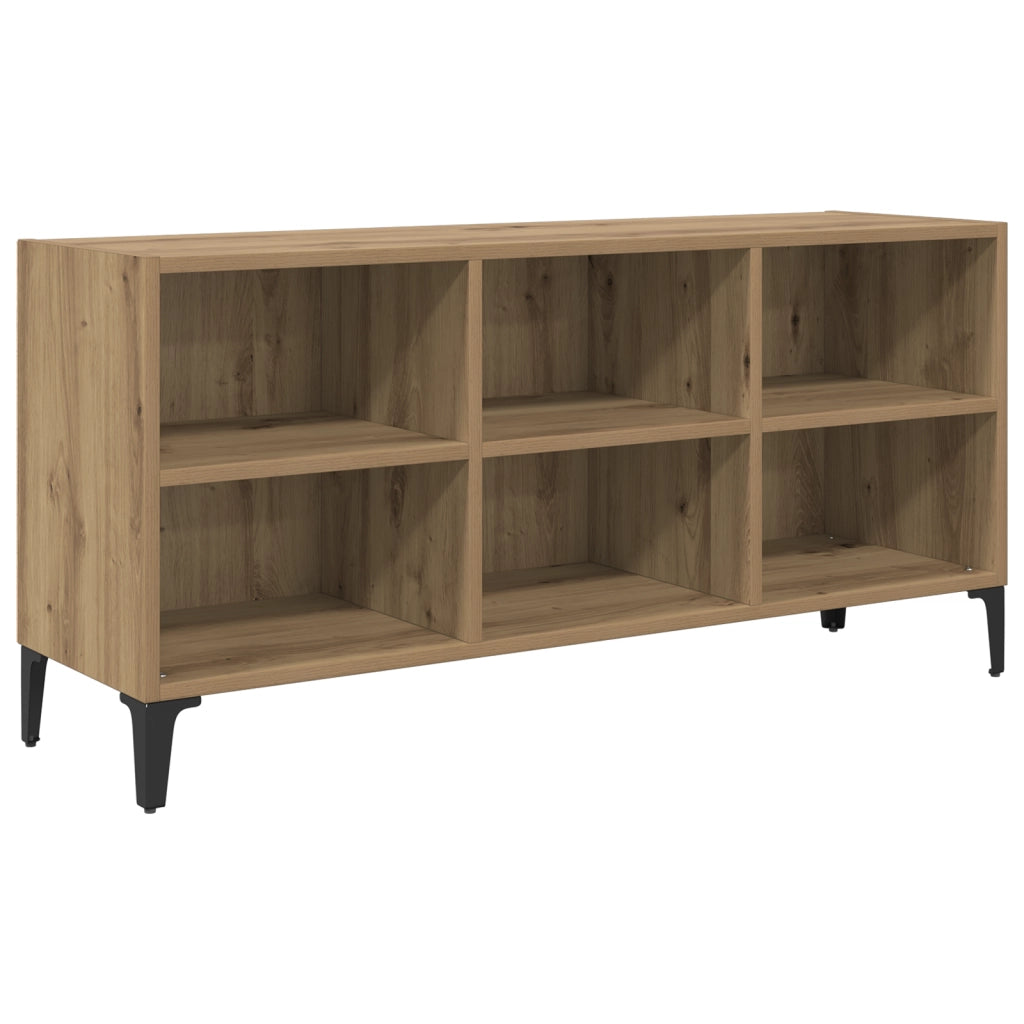 Supporto TV Rovere Artigianale Legno ingegnerizzato, Metallo Medio
