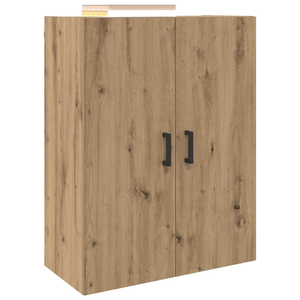 Armadietto a Muro | Mobiletto a muro 2 pz Rovere artigianale 69,5 x 34 x 90 cm