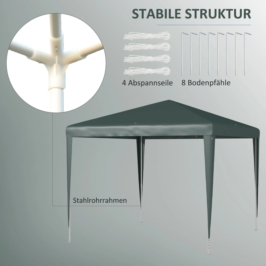 Gazebo ¨C zephmum ¨C Verde 270x270 cm