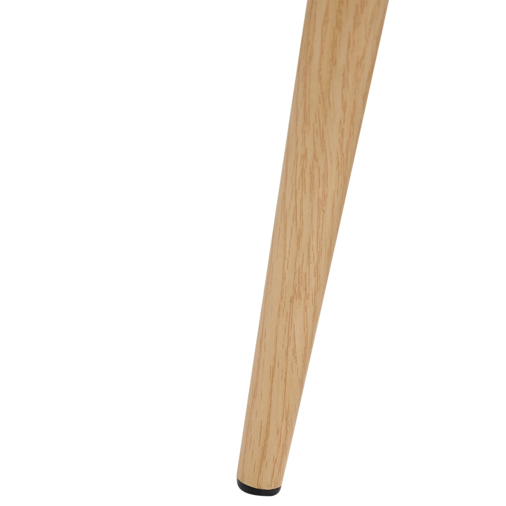 Set di 2 sedie da pranzo Struttura in tessuto tortora Seduta in velluto a coste Design moderno senza braccioli