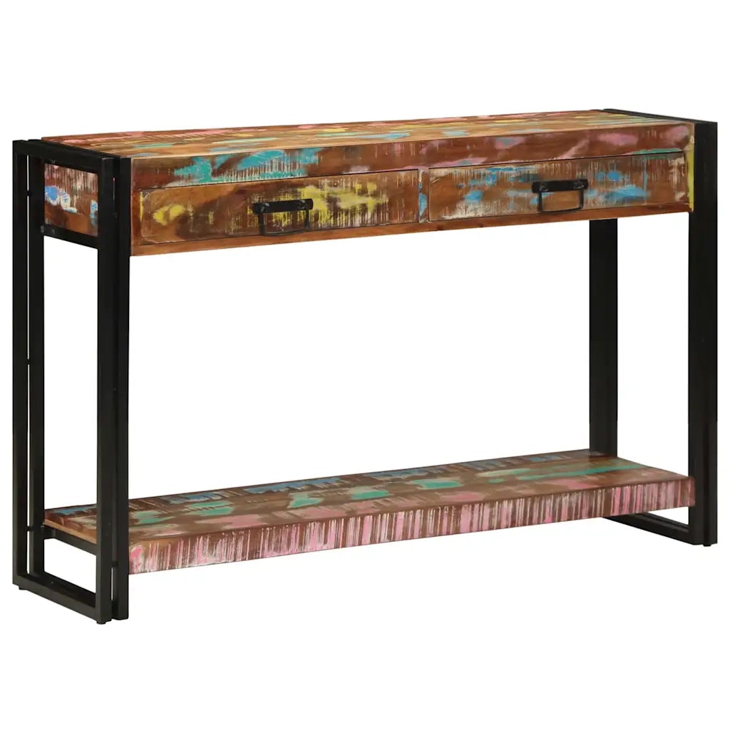 Tavolo consolle Multicolore Legno Recuperato Massello 4102735