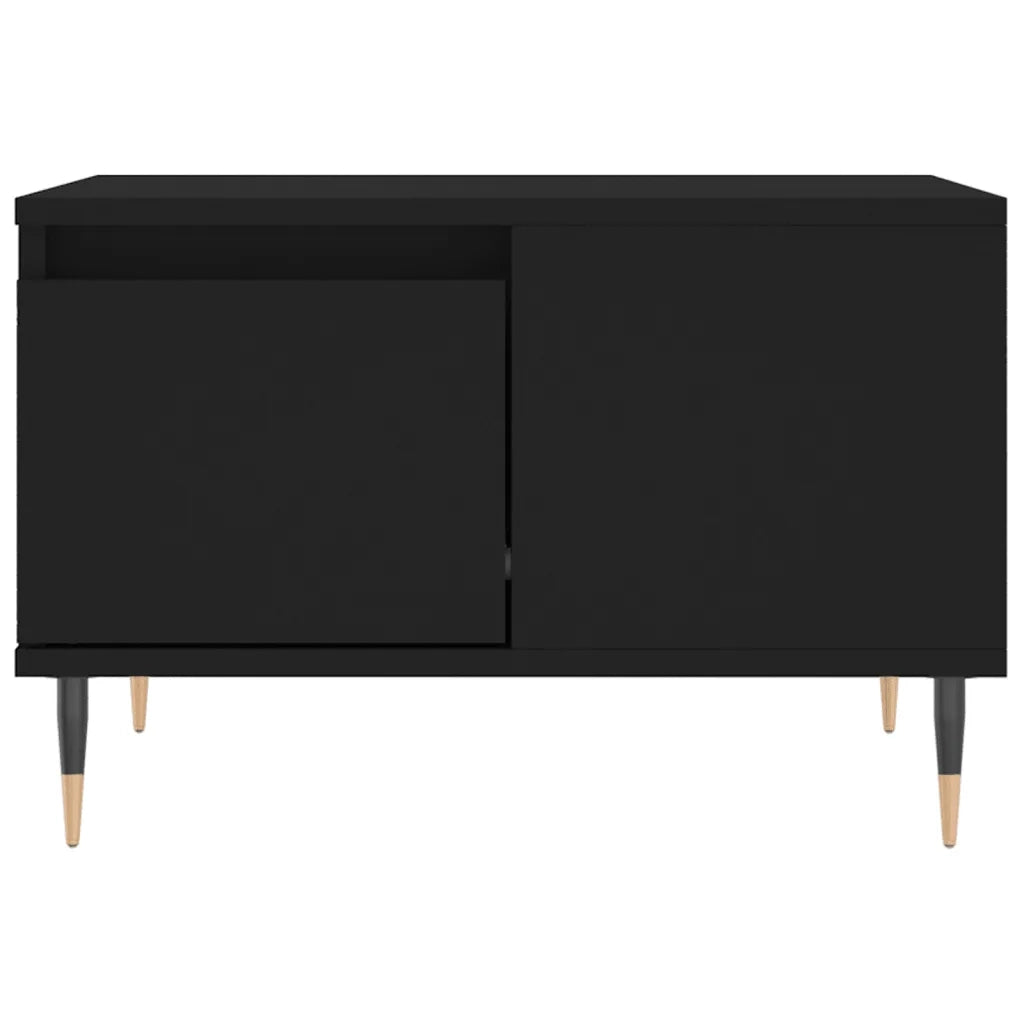 Tavolino da Salotto Nero 55x55x36,5 cm in Legno Multistrato 830749