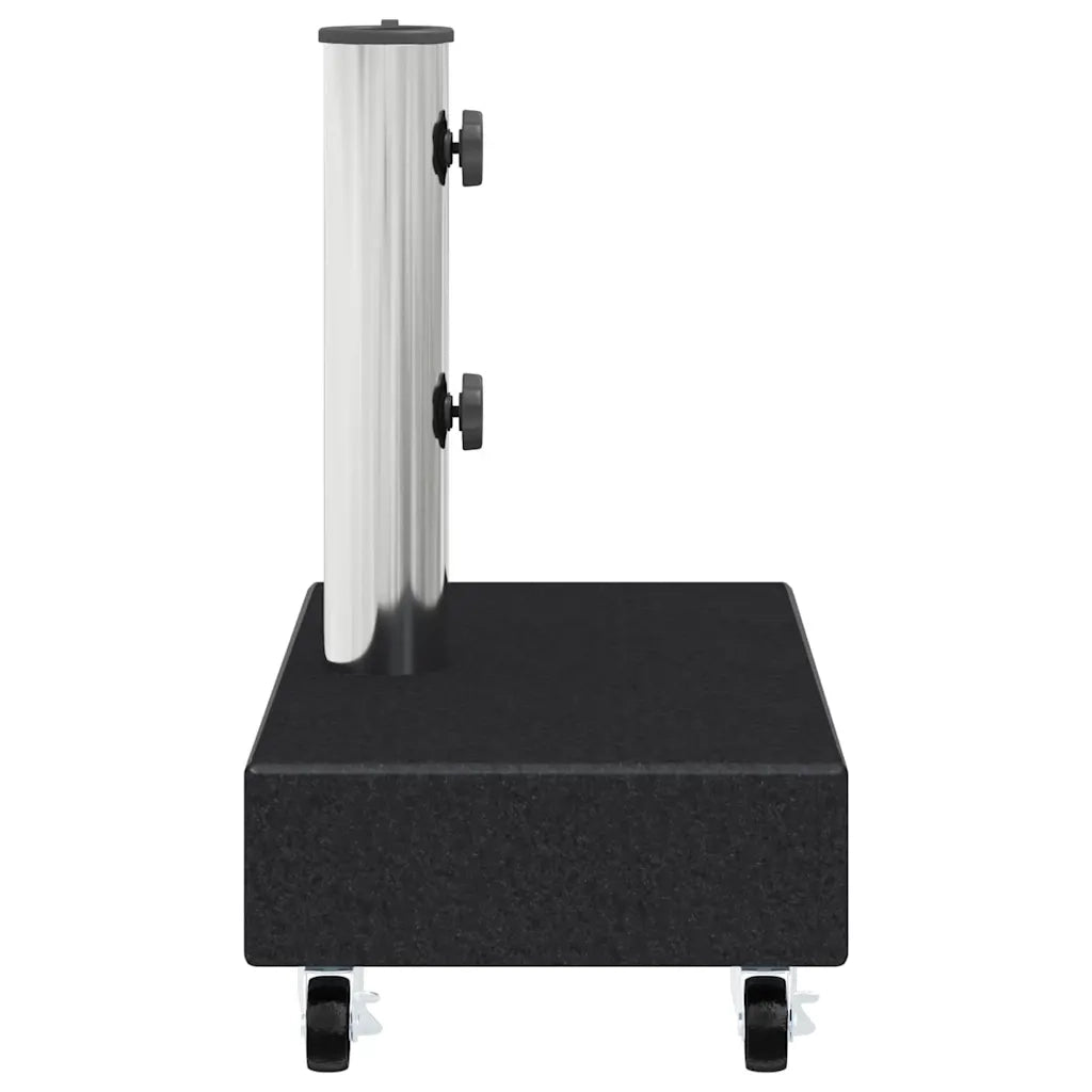Base per ombrellone-Supporto per ombrellone Nera 45x25x8,3 cm in Granito