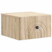 Mobiletto da notte a muro Rovere Sonoma 33 x 34,5 x 20 cm