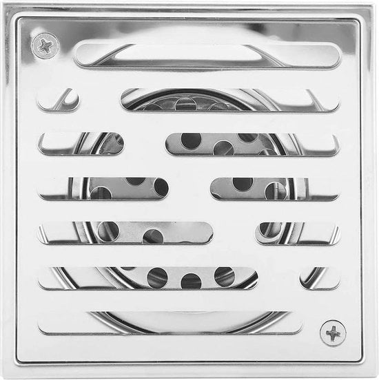 Douchi Afvoer Doccia in Rame Inox Quadrato (110 * 110mm) Antidiffusione.