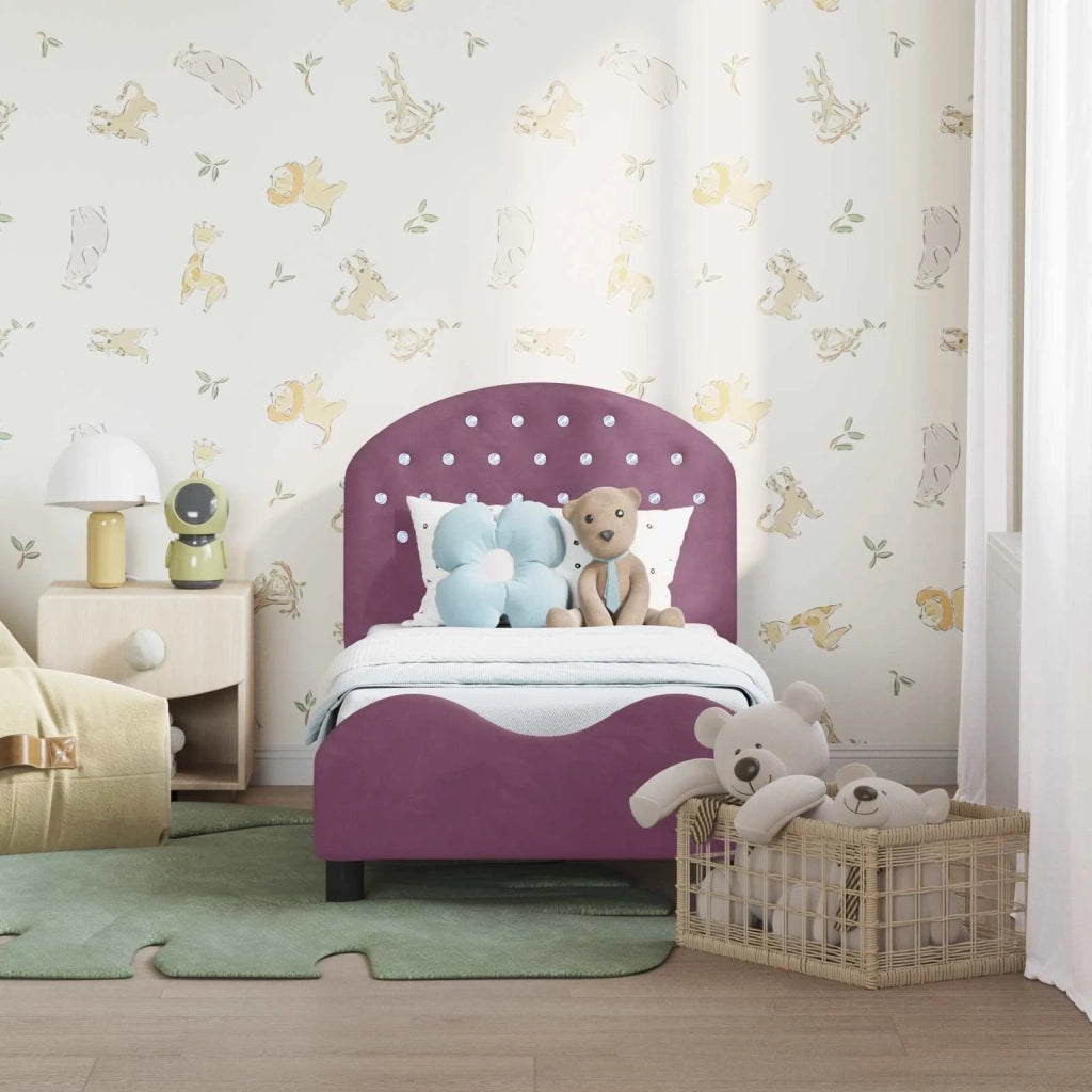 Struttura letto per bambini con testata Viola 70 x 140 cm