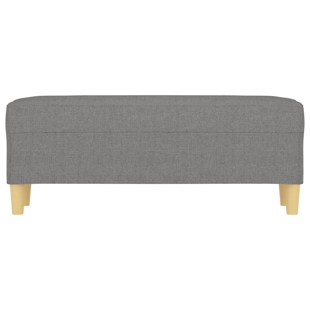 Panca 100 x 35 x 41 cm tessuto grigio scuro 02_0010522