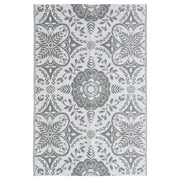 Tappeto da Esterni ARAKIL Grigio Chiaro 190x290 cm in PP CFW4013604