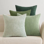 Set di cuscini angolari (4 pezzi) - 50x50 cm - Verde salice morbido - morbido e soffice, lavabile in macchina - Adatto per divani e camere da letto - Pronto all'uso, decorazione per la casa