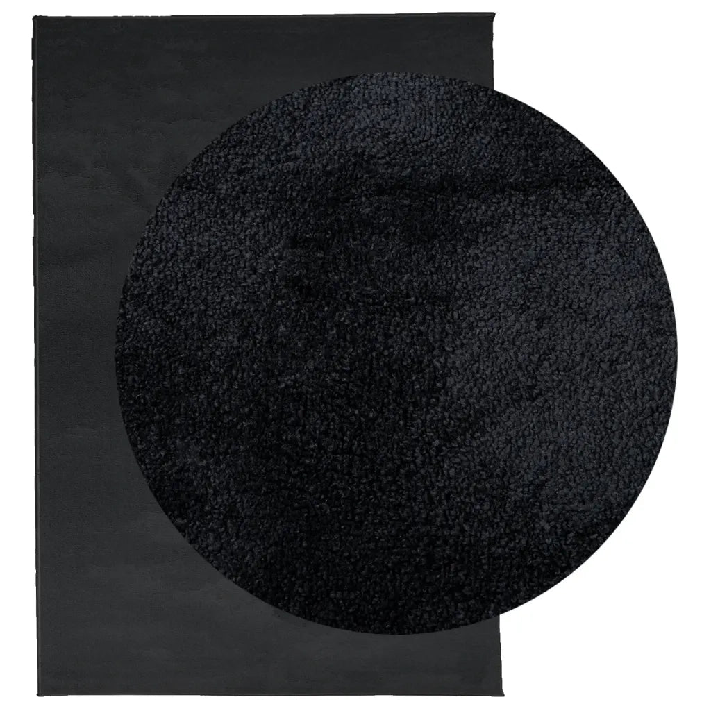 Tappeto del soggiorno | Tappeto OVIEDO a Pelo Corto Nero 200x280 cm