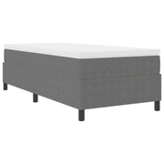 Letto singolo | Letto per adulti | Letto a molle Grigio chiaro e bianco 80 x 200 cm