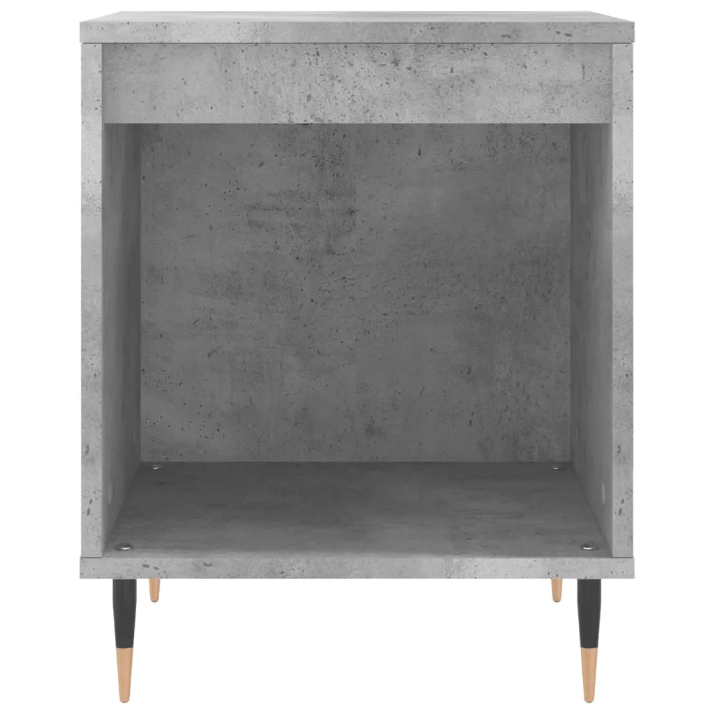 Comodini 2pz-Set di 2 Tavolino da notte Grigio Cemento 40x35x50 cm in Legno Multistrato 477147