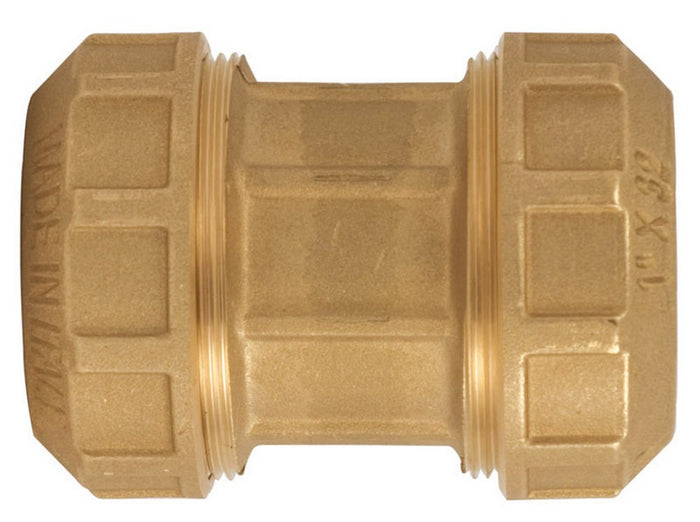 raccordo di accoppiamento diritto in ottone art. 720  mis. 3/4x25 cod:ferx.vit11345