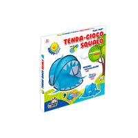 Tenda da Gioco per Bambini 183x96x86 cm con Apertura Pop-Up Squalo Blu