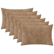 Federa 6 pcs HEERLEN Tortora 30 x 50 cm Fleece in microfibra 907806