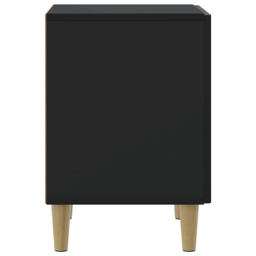 Armadio da Notte Nero 43 x 34,5 x 50 cm Legno ingegnerizzato 894567