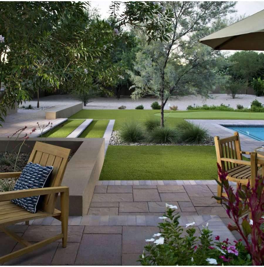 Erba Sintetica per Giardino 25 mm 2x5m Fondo Drenante Verde