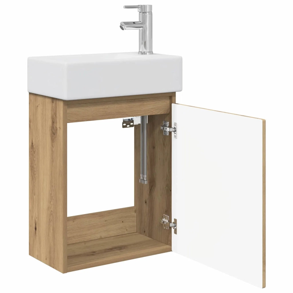 Mobile bagno con rubinetto Rovere Artigianale 889460