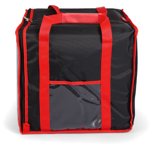 Borsa Termica Porta Pizze da Asporto 8/10 Cartoni Safemi Express 10 Nera e Rossa
