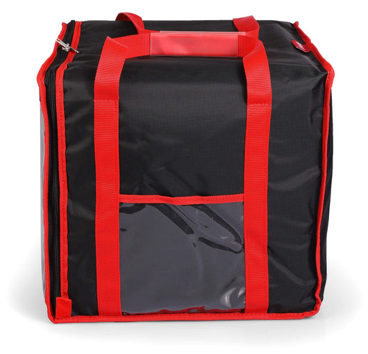 Borsa Termica Porta Pizze da Asporto 8/10 Cartoni Safemi Express 10 Nera e Rossa