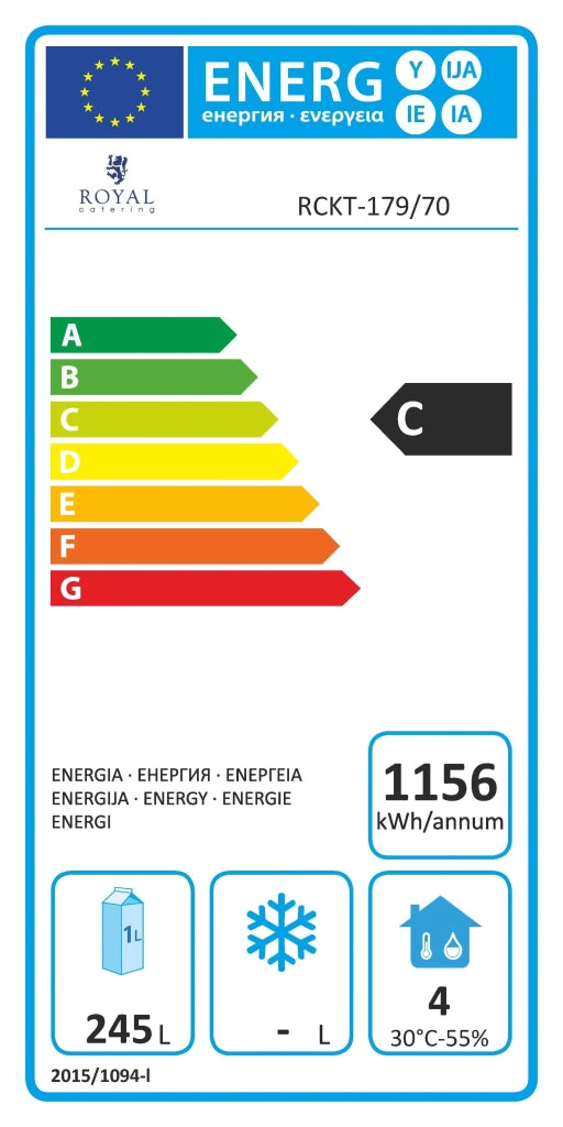 Vetrina refrigerata 403 litri 1 anta 4 cassetti 14_0005371