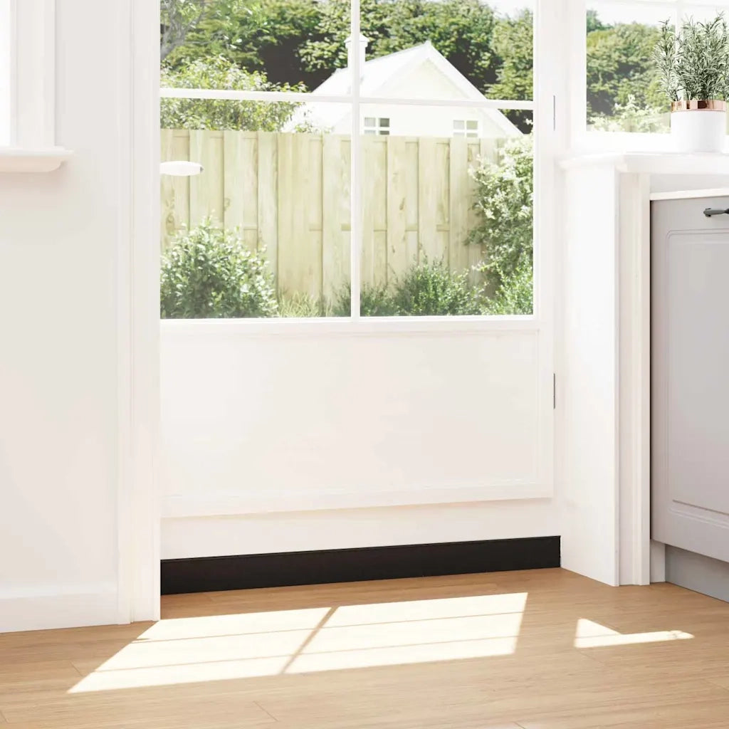 Spazzole per porte a vite 6 pz Nero 100 cm Lega di alluminio CFW7879350