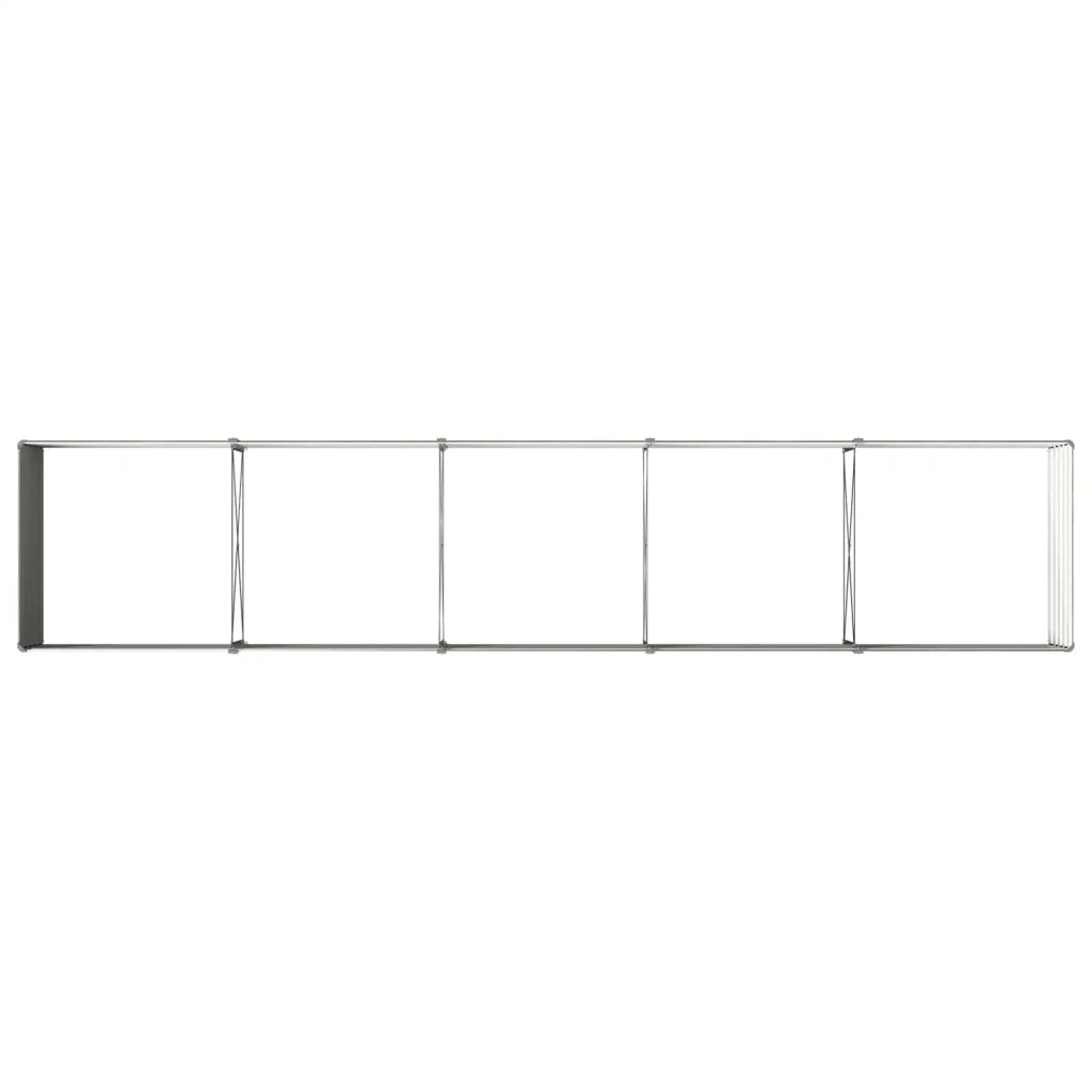 Letto rialzato da giardino Nero 400 x 80 x 55 cm 8006429