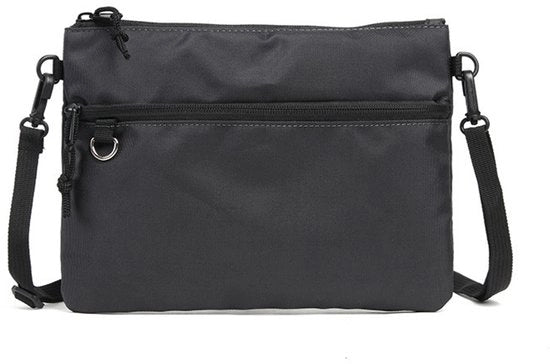 Borsa da spalla - Piccola, Leggera, Sostenibile, Resistente all'acqua, Borsa da viaggio - Nero
