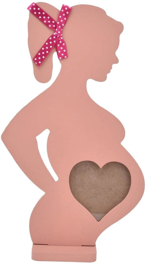 Scatola per ricordo con forma a cuore - Fotolijst per echografie - Copertura rimovibile - Pannello di controllo impermeabile - Adatto per matrimoni/anniversari - Finitura di alta qualità - Lijst di ricordo
