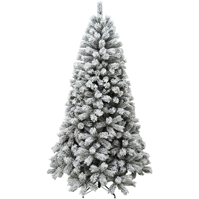 Albero Di Natale Innevato 210cm 1000 Rami Realistico Super Folto base 110cm