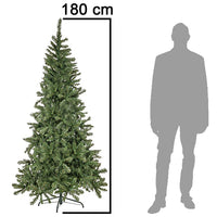 Albero di Natale Verde 180cm 650 Rami Effetto realistico Decorazione Natalizia