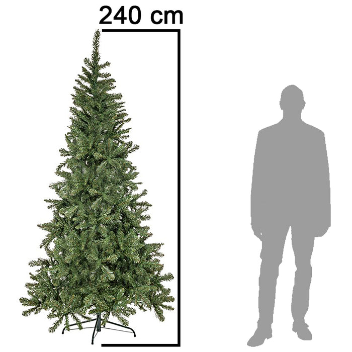Albero di Natale Verde 240cm 1401 Rami Effetto realistico Decorazione Natalizia